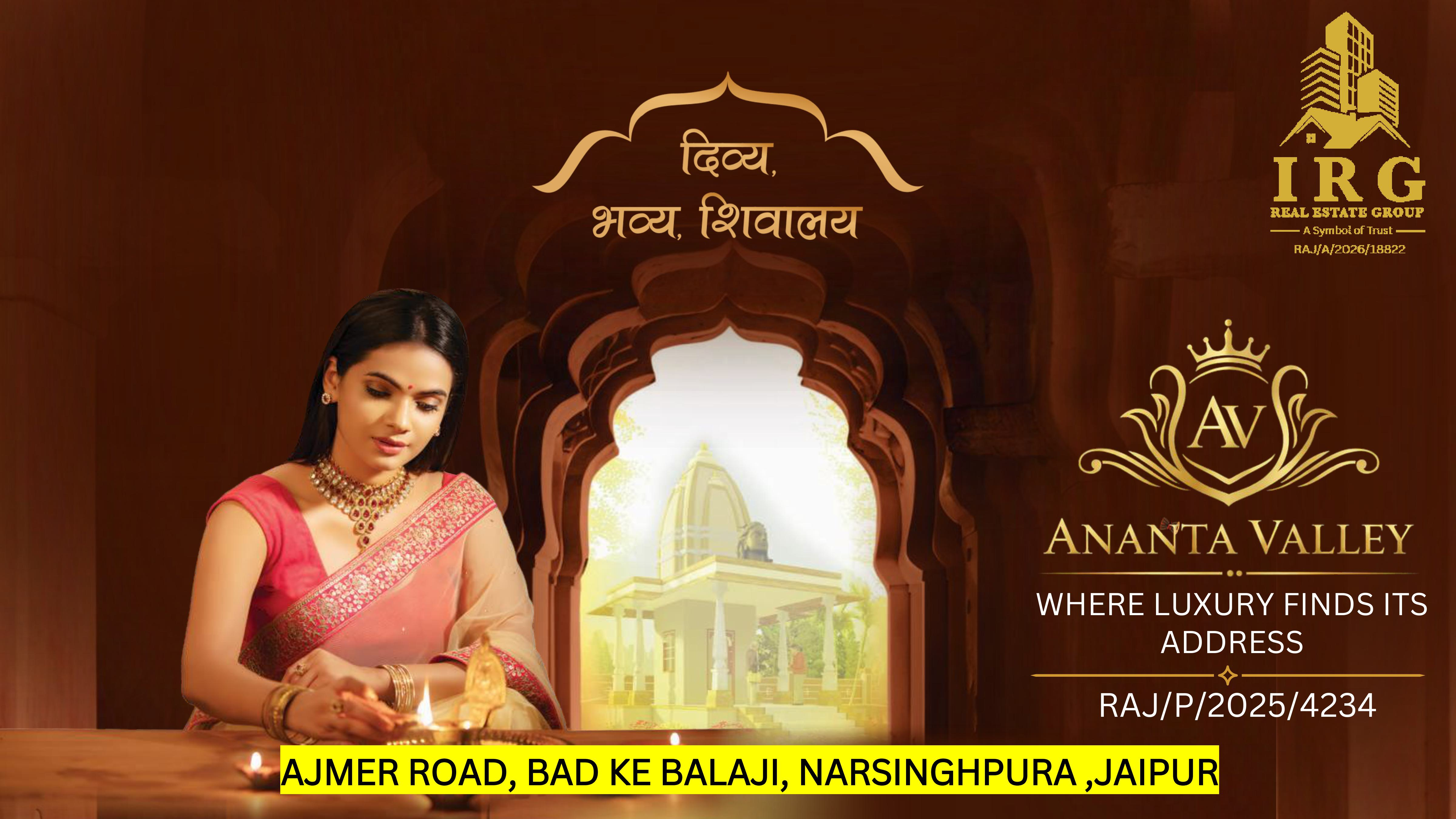 ANANTA VALLEY – Premium Residential Plots in near Bad Ke Balaji, Narsinghpura, Ring Road, Ajmer Road Jaipur