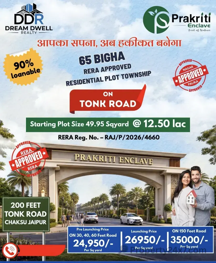 RERA Approved Plots in Prakriti Enclave – Chaksu Road, Jaipur